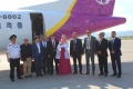 Первый рейс авиакомпании Hunnu Air в Улан-Удэ